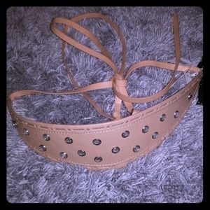 SOLD: Oversized waist belt with crystal